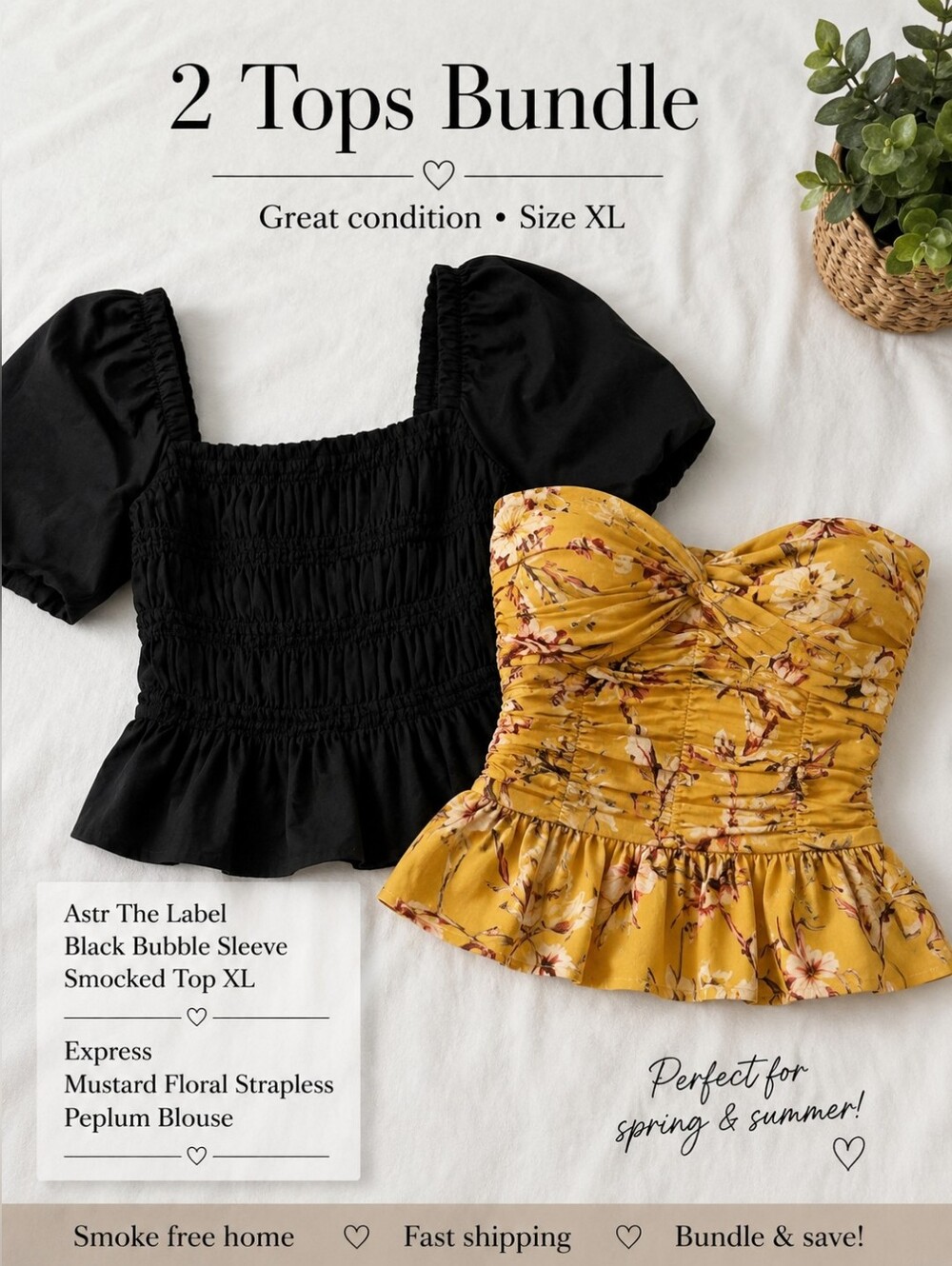 ✨ 2 Tops Bundle – Size XL ✨